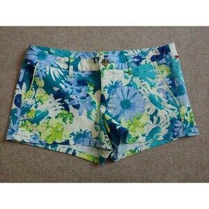 Mossimo Supply Bootie Short Womens Size 9 Fit 6 Green Blue Multicolor Cotton Str